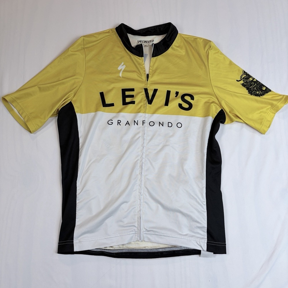 Specialized Men's Cycling Jersey Levi's Granfondo Lightweight Short Sleeve Sz L‎